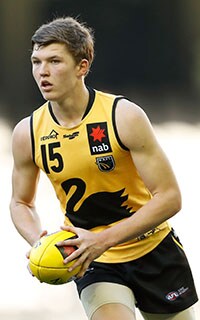 AFL 2017 U18 Championships - Vic C v WA MELBOURNE, AUSTRALIA - JUNE 30: Brayden Ainsworth of Western Australia in action during the 2017 AFL Under 18 Championships match between Vic Country and Western Australia at Etihad Stadium on June 30, 2017 in Melbourne, Australia. (Photo by Adam Trafford/AFL Media)
